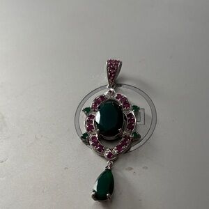 Silver colored pendant